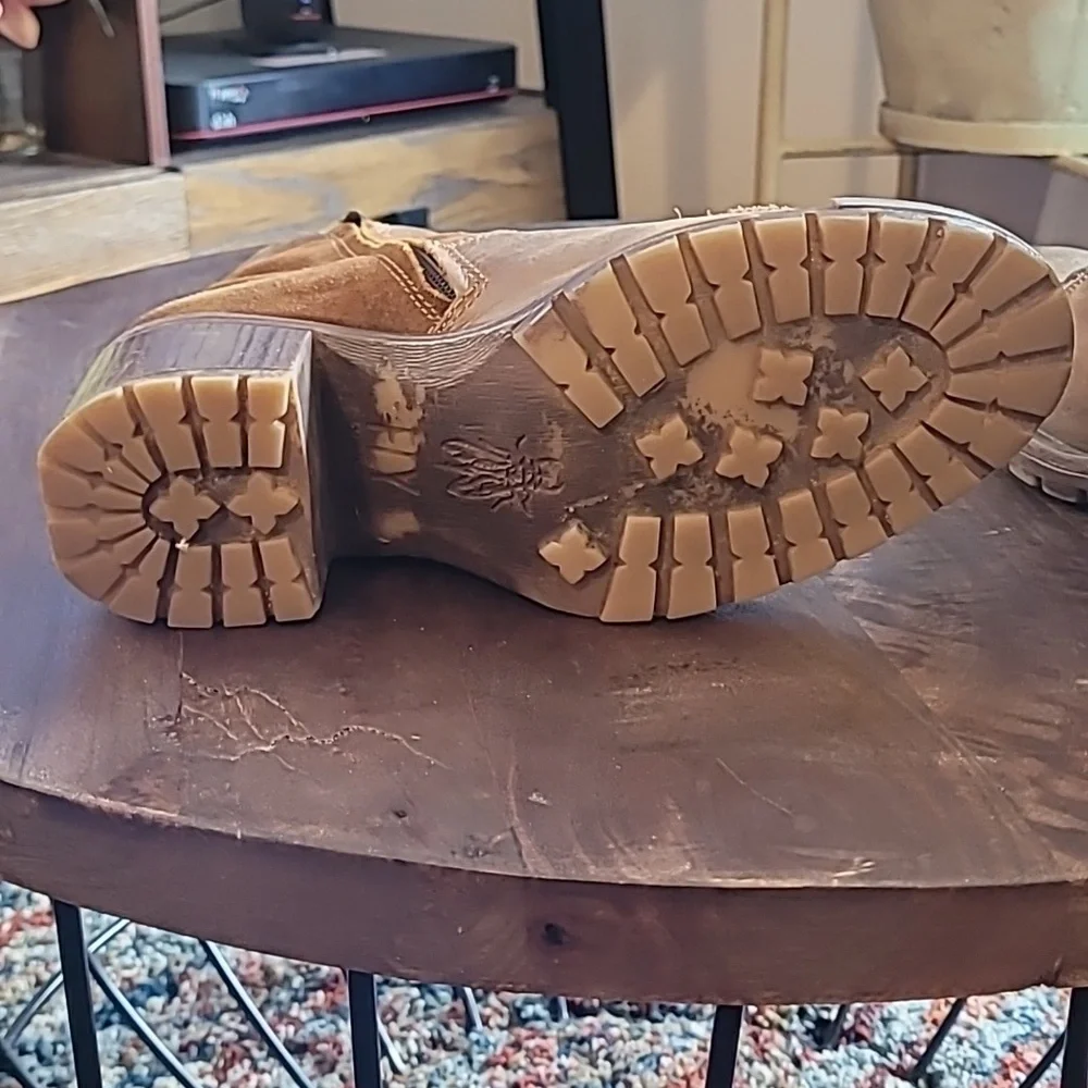 Fly London leather Heeled Lace Up Boots - Picture 6 of 6